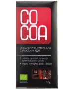 CZEKOLADA SUROWA Z JAGODAMI GOJI BIO 50 g - COCOA