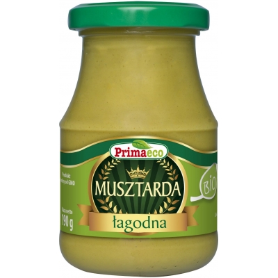 MUSZTARDA ŁAGODNA BIO 170 g - PRIMAECO