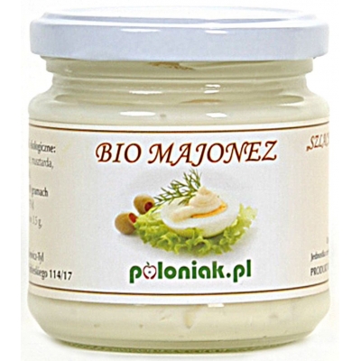 MAJONEZ JAJECZNY BIO 180 ml - POLONIAK