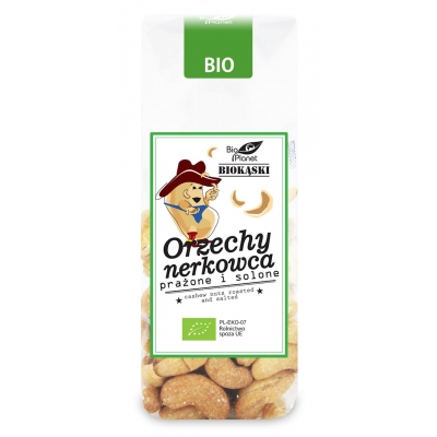 ORZECHY NERKOWCA PRAŻONE I SOLONE BIO 100 g - BIO PLANET