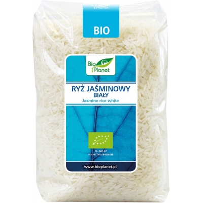 RYŻ JAŚMINOWY BIAŁY BEZGLUTENOWY BIO 1 kg - BIO PLANET