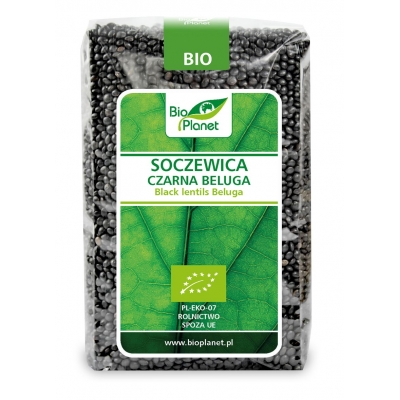 SOCZEWICA CZARNA BELUGA BIO 500 g - BIO PLANET