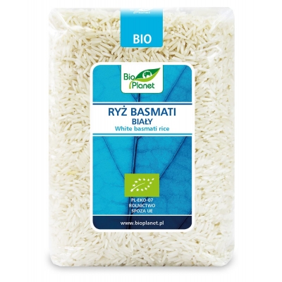 RYŻ BASMATI BIAŁY BEZGLUTENOWY BIO 1 kg - BIO PLANET