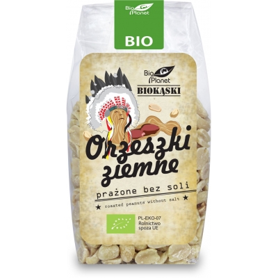 ORZESZKI ZIEMNE PRAŻONE BEZ SOLI BIO 150 g - BIO PLANET