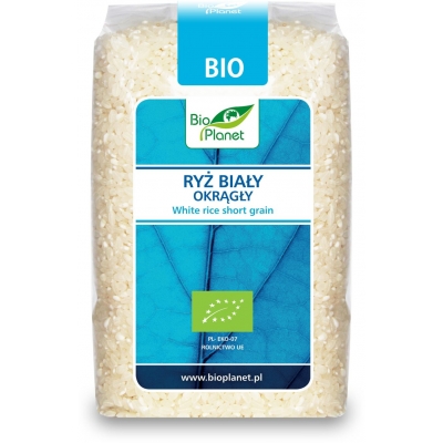 RYŻ BIAŁY OKRĄGŁY BIO 500 g - BIO PLANET