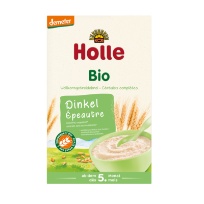 KASZKA ORKISZOWA PEŁNOZIARNISTA BEZ DODATKU CUKRÓW OD 5 MIESIĄCA DEMETER BIO 250 g - HOLLE