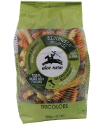 MAKARON (SEMOLINOWY TRÓJKOLOROWY) FUSILLI BIO 500 g - ALCE NERO