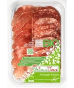 KARCZEK DOJRZEWAJĄCY COPPA DI PARMA I SALAMI MILANO MIX PLASTRY BEZGLUTENOWY BIO 70 g - PRIMAVERA