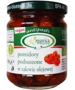 POMIDORY PODSUSZONE W ZALEWIE OLEJOWEJ BIO 190 g (SŁOIK) - BIO ORGANICA ITALIA