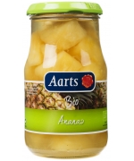 ANANAS KAWAŁKI W LEKKIM SYROPIE BIO 350 g (190 g) (SŁOIK) - AARTS