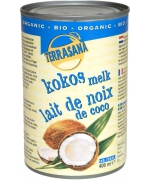 COCONUT MILK - NAPÓJ KOKOSOWY BEZ GUMY GUAR (22 % TŁUSZCZU) BIO 400 ml (PUSZKA) - TERRASANA