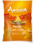 CHIPSY NACHOS KUKURYDZIANE O SMAKU SEROWYM BEZGLUTENOWE BIO 150 g - AMAIZIN