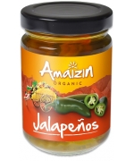 PAPRYKA JALAPENO ZIELONA KROJONA W ZALEWIE BIO 150 g (60 g) - AMAIZIN