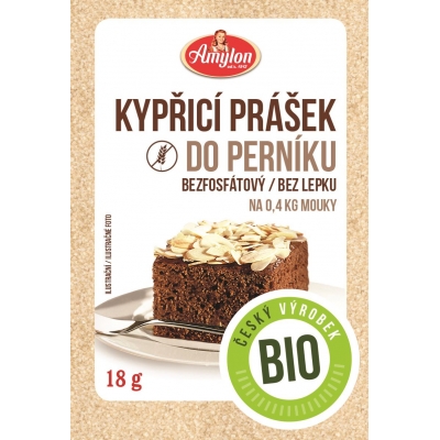 PROSZEK DO PIECZENIA Z PRZYPRAWĄ DO PIERNIKA BEZGLUTENOWY BIO 18 g - AMYLON