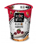 DESER MIGDAŁOWY MALINOWY BEZGLUTENOWY BIO 180 g - MY LOVE MY LIFE